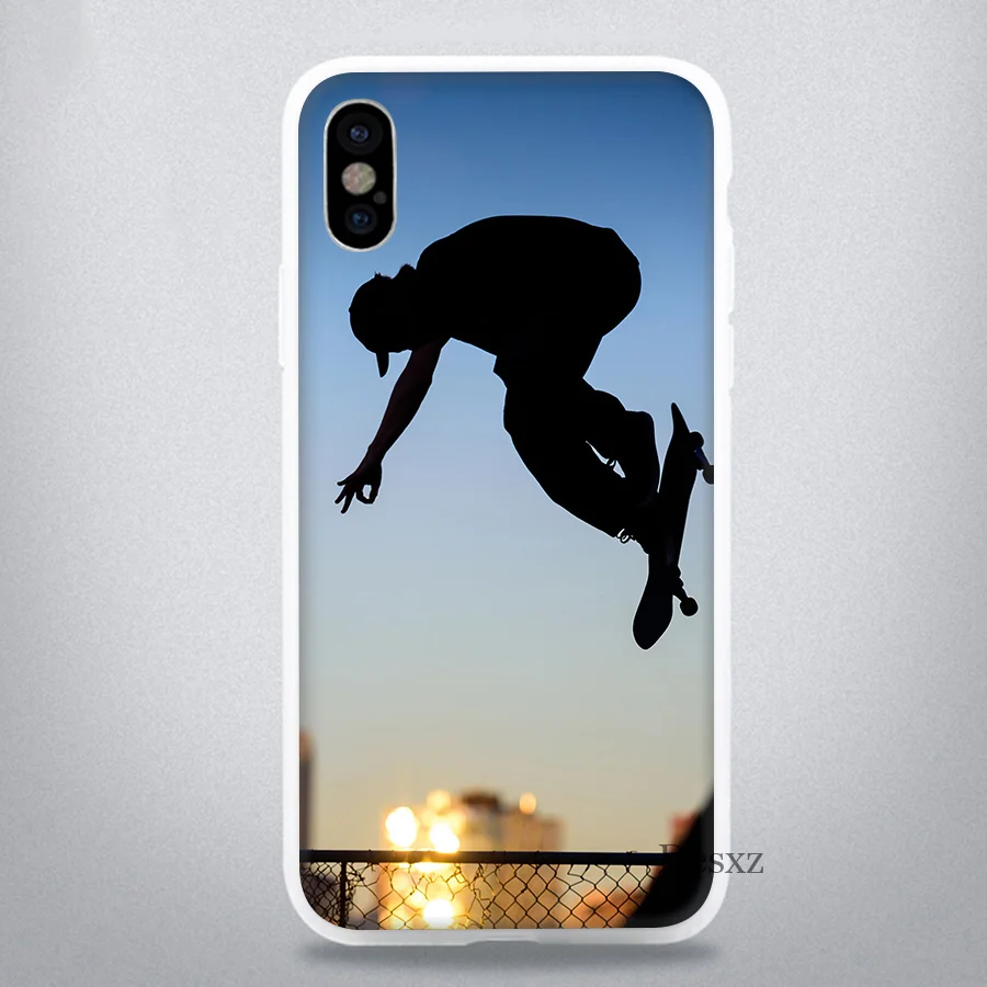 H2 Чехол для телефона iPhone 11 Pro 7 8 6 6s Plus X XR XS Max 5 5S SE крышка Спортивная скейт-доска - Цвет: H2