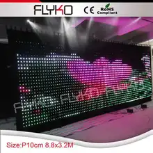 P100mm Горячая интерьер светодиодный свадебный фон дисплей красивое изображение