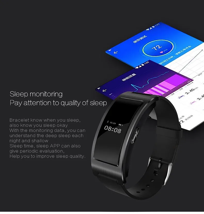 Смарт-браслет кровяного давления с Bluetooth монитором сердечного ритма Смарт-часы фитнес-трекер Шагомер Браслет для IOS Android