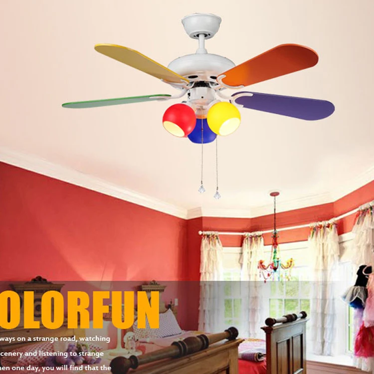 Современный потолочный вентилятор Ventilatore da Soffitto для детской спальни гостиной