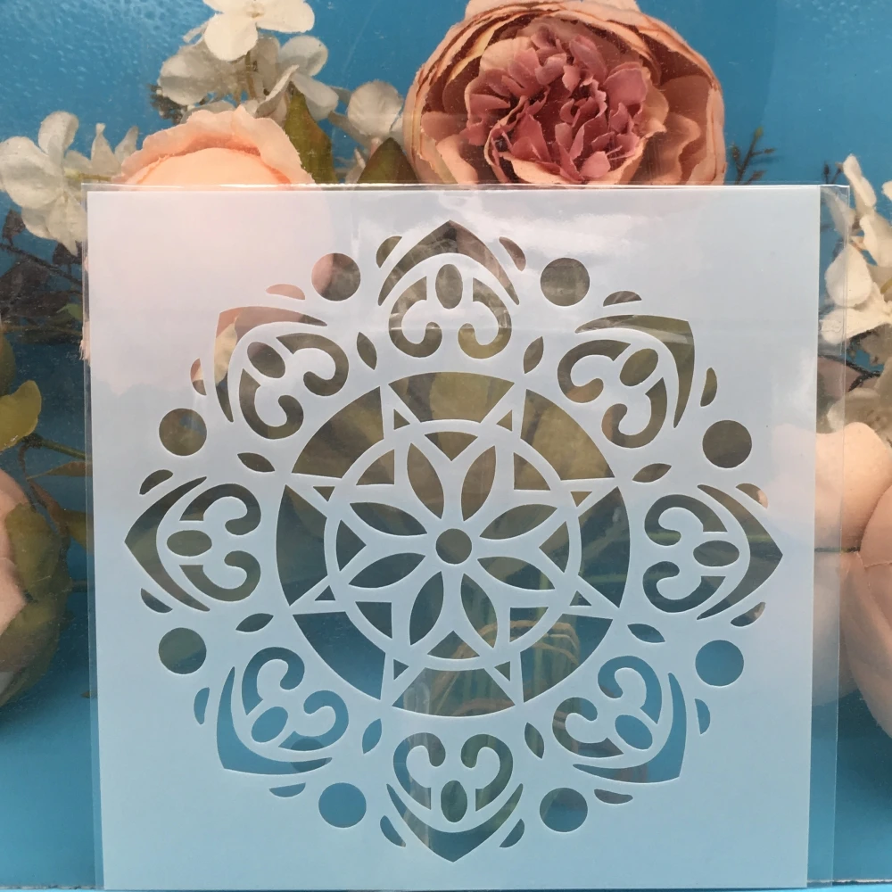 

1Pcs Flower Circle DIY Craft Layering Stencils Wall Painting Scrapbooking Stamping Embossing Album Paper Card Template F5553