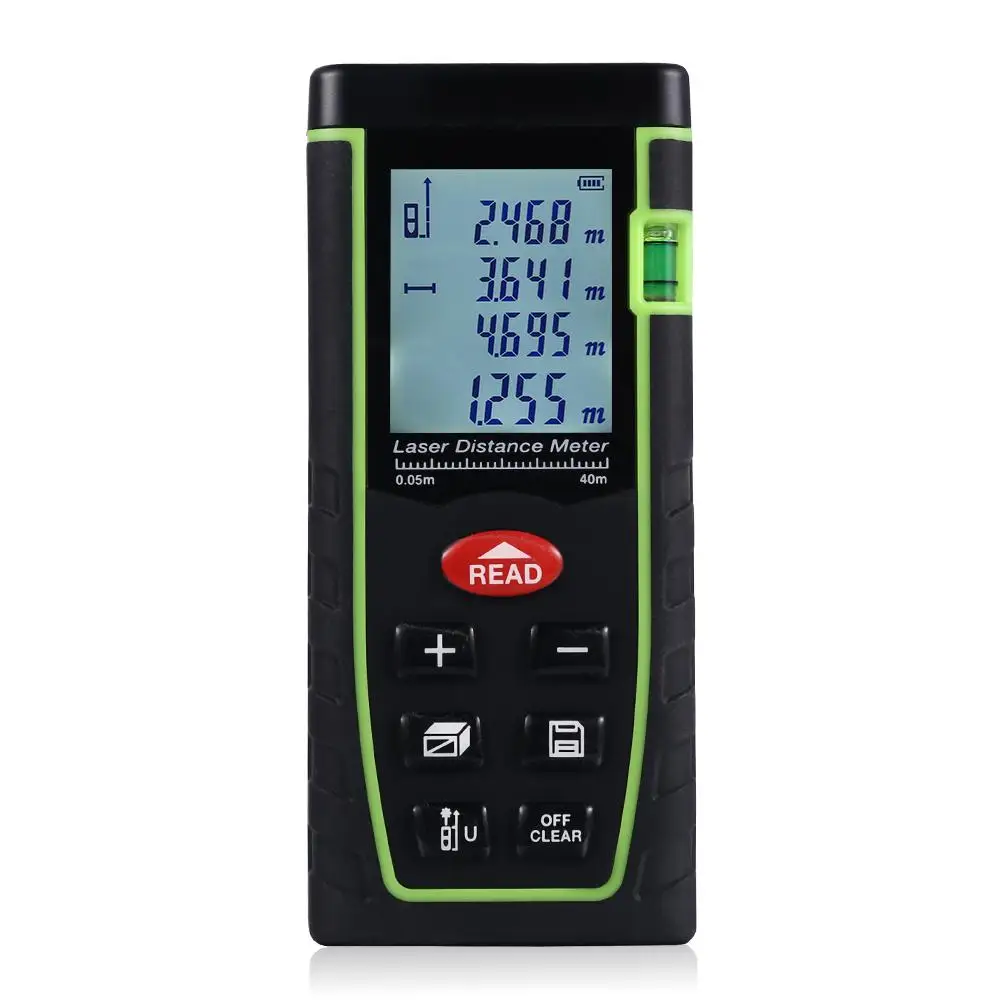 Adeeing Handheld LCD Laser Rangefinders Red Laser Distance Meter