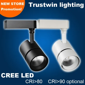

8 pieces With CREE LED 50W ceiling LED track spotlight 50W LED rail light lamp 85 to 265V 50W COB LED track light 50W