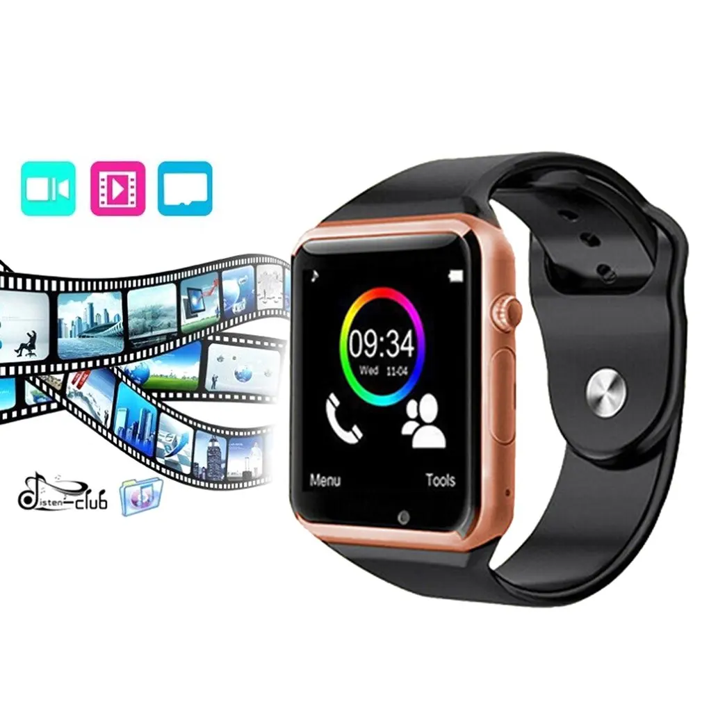 Kids Smart Watch Bluetooth SIM Card GPRS Answer Call Watches Health Tracker Pedometer SquareWatch