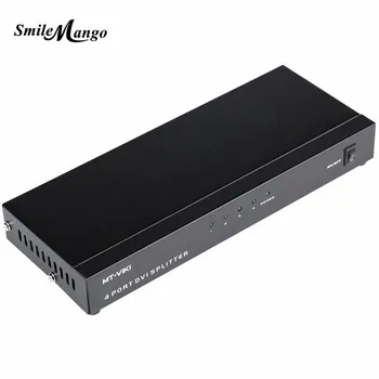 

SmileMango DV4H 4 Port DVI Splitter Distributor Video Sharing 1 input to 4 output multiple LCD monitor Synch Display MT-DV4H