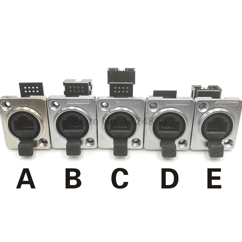 

No soldering WaterProof RJ45 panel Socket NE8FDP type network connector
