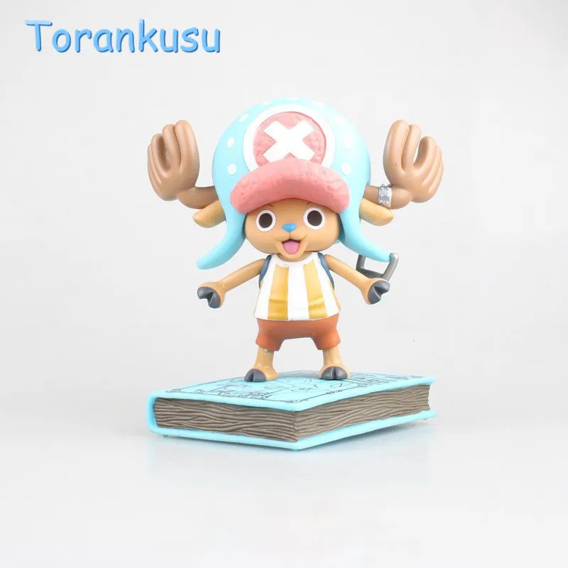16.5CM anime figure One Piece Chopper Action Figure PVC Toys Collection Doll Model Chopper Stepping on Book  Choba Boxed Hand