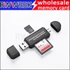 3 in 1 USB 2.0  Multi-function TF SD SDHC SDXC Card Reader Micro USB OTG card reader Adapter For Android Phone Tablet PC ► Photo 1/5