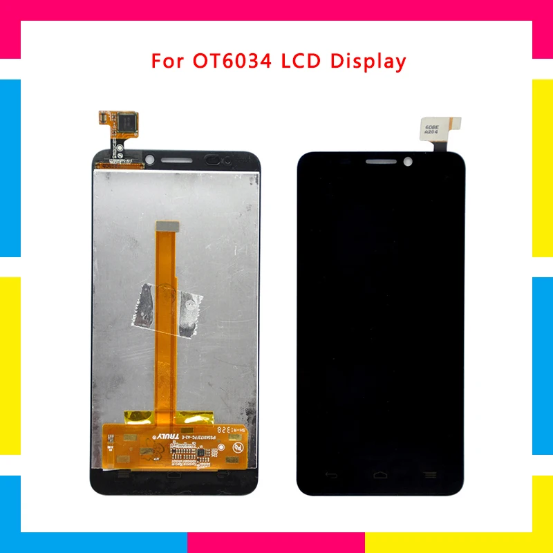 

5pcs LCD Display Screen With Touch Screen Digitizer Assembly For Alcatel One Touch Idol S 6034 OT6034 6034R 6034Y Replacement