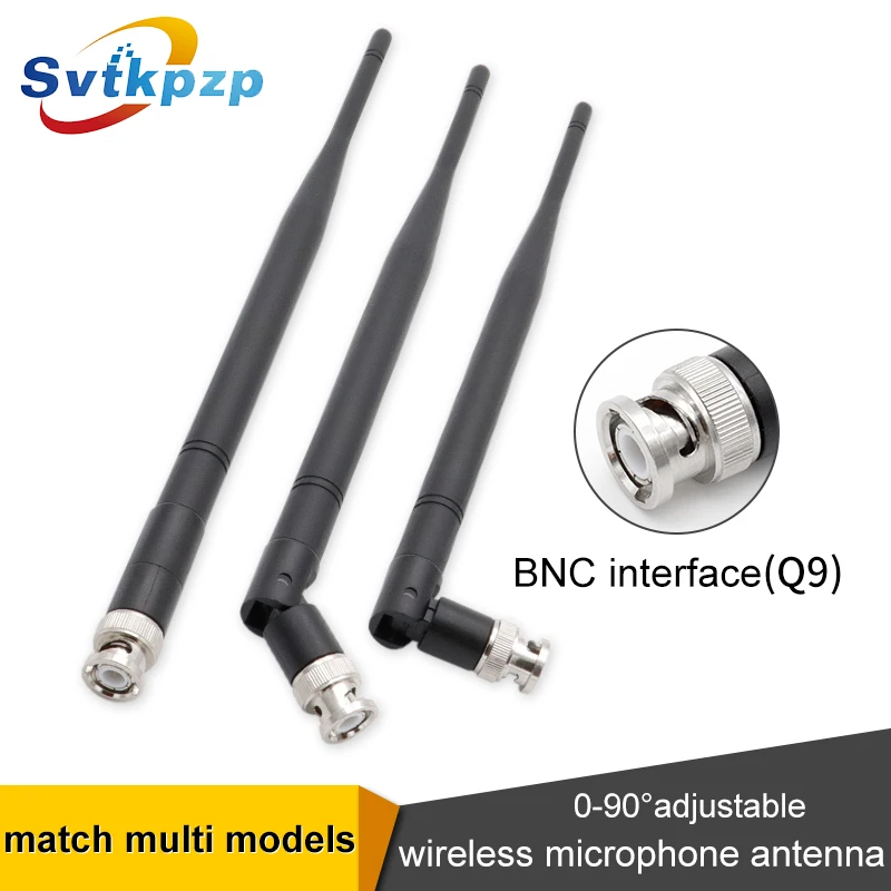 

BNC/Q9 Male Microphone Antenna Signal Booster Compatible with Universal Devices Frequency 590-650Mhz/740Mhz-790MHz/790-860MHz