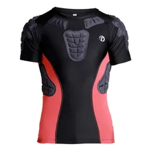 3D велосипедная футболка с короткими рукавами для предотвращения столкновений, комплект с шортами, Спортивная защитная одежда для баскетбола, футбола, мотоцикла
