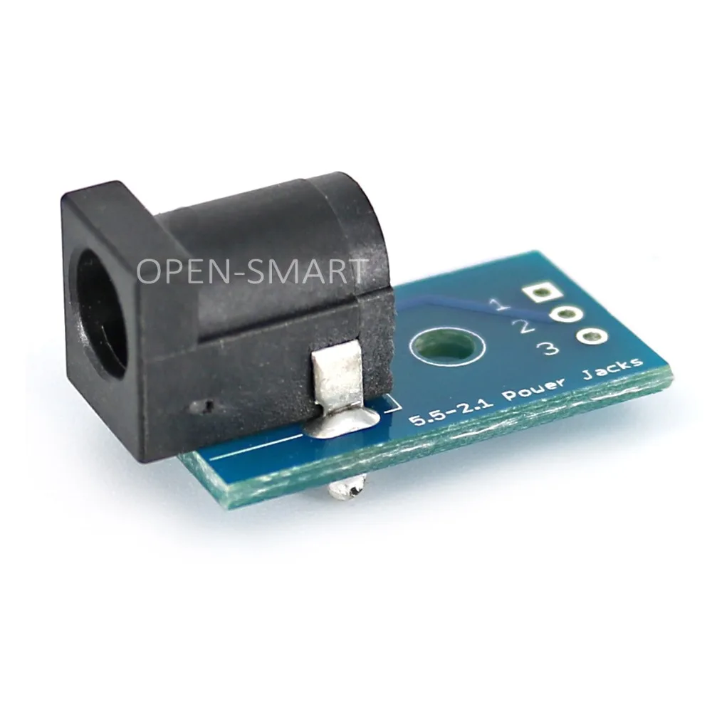 2PCS DC005 to DIP Adapter Board DC Jack Power Connector Board Module Breadboard DC Jack Power Connector