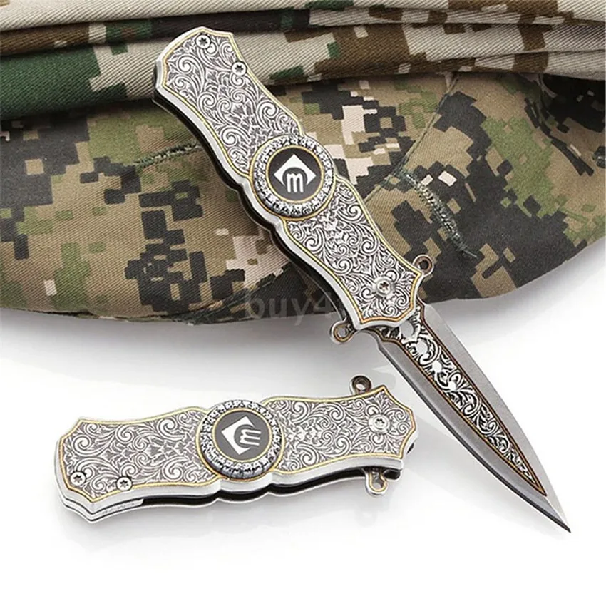 Goedkoop EDC Gereedschap Outdoor Creatieve Hand Spinner 1 st Multifunctionele Draagbare Vouwen Mes Spinner Gyro Speelgoed Jongen Geschenken Fidget spinner