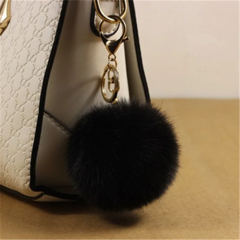 1 faux pom fur pom Faux Pom Fur Chain Key Pom 10cm Fluffy Rabbit Keychain 1 faux pom fur pom Faux Pom Fur Chain Key Pom 10cm Fluffy Rabbit Keychain
