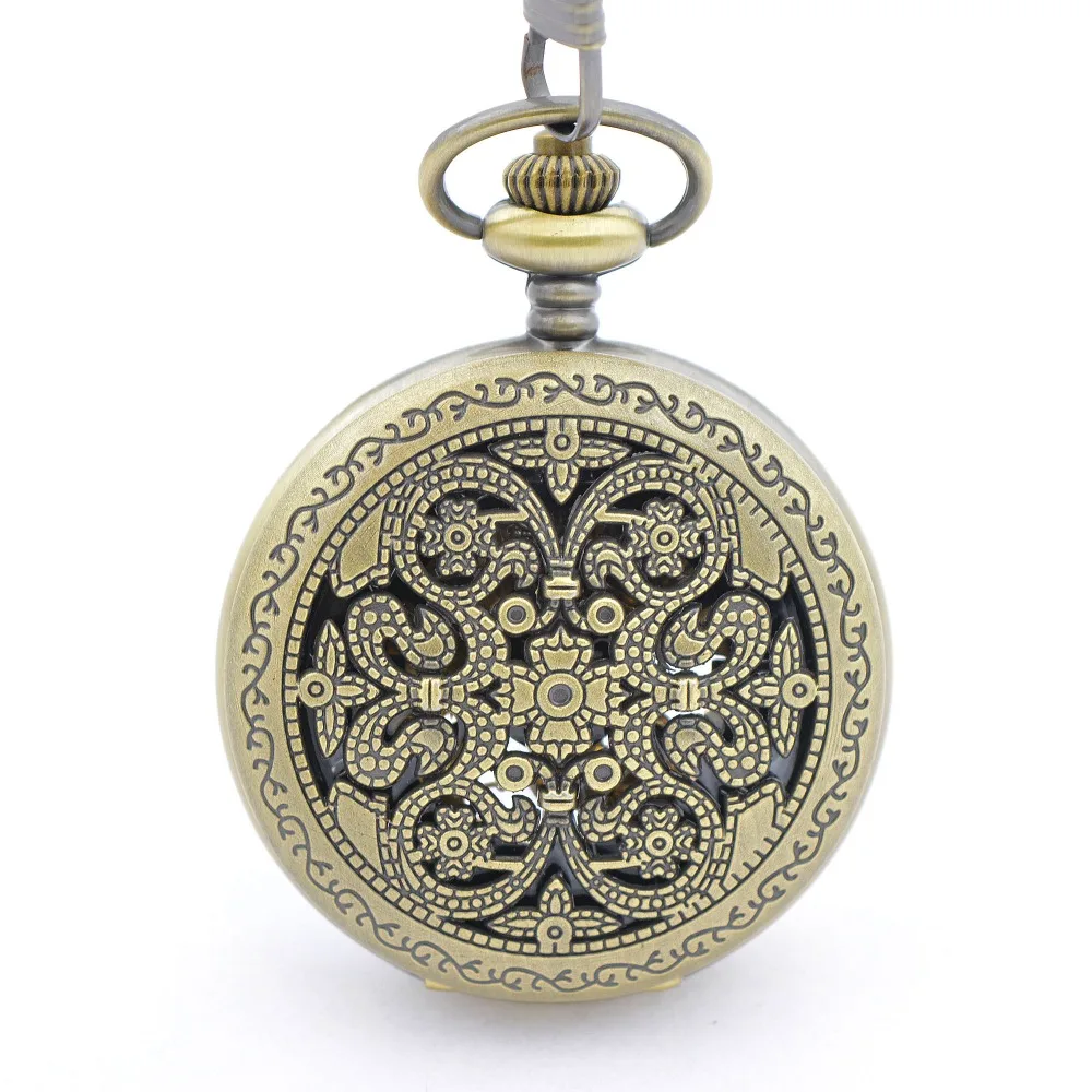 

Authentic vintage Bronze Tone Mens Hand Wind Mechanical pocket watch Nice Gift Wholesale Price Promotion Price H218