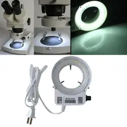 Высокое качество 56LED Регулируемый кольцевой осветитель/диммер для стерео микроскопа US Plug