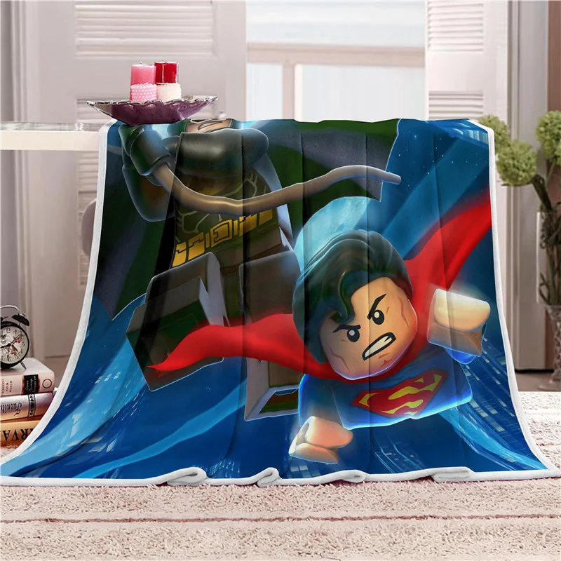 

Funny Game Rolox Super man Batman Blanket Mat Cartoon Tapestry Soft Wall Bedspread Beach Towel Mat Blanket Table Beach Towel