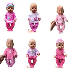 Одежда для кукол 43 см детская кукла 6 стилей кукла повседневные наряды одежда футболка одетые брюки