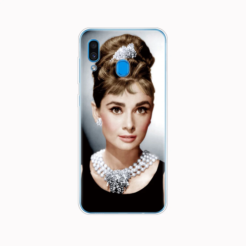 Чехол для Samsung A50 чехол Galaxy A60 A10 A30 A40 A70 A 50 2019 A9 A7 2018 Одри Хепберн Мэрилин