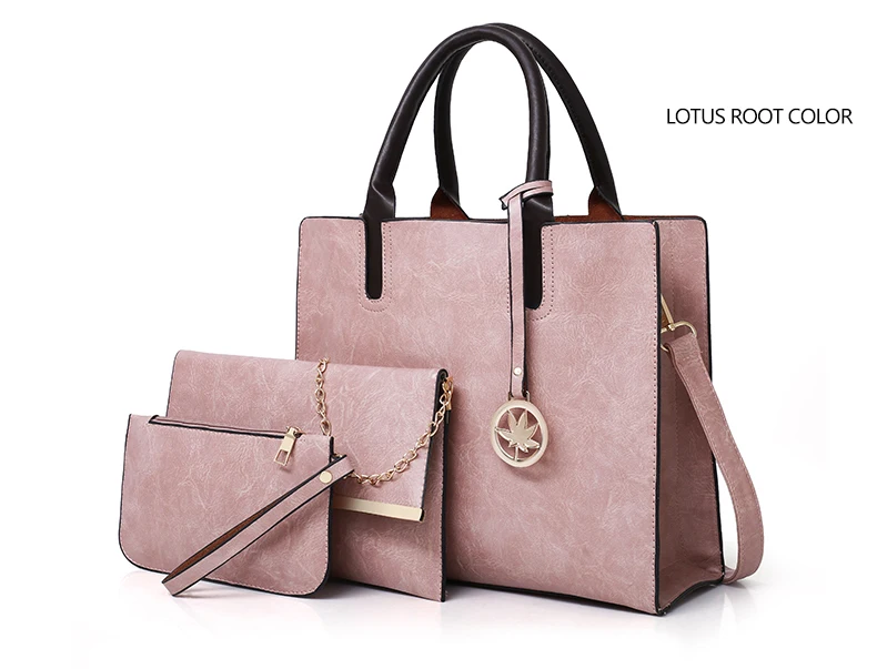 VMOHUO Women Bags Set 3pcsset Leather Handbag Women Large Tote Bags Ladies Shoulder Bag Handbag Messenger Bag Purse Sac a Main (10)