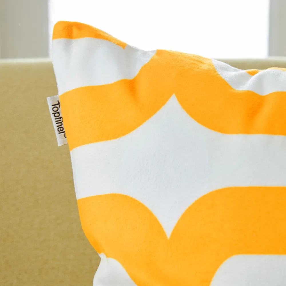 Topfinel геометрический Желтый чехол для подушки декоративные Чехлы для подушек подушки для дивана сиденья автомобиля подушки из микрофибры домашний декор