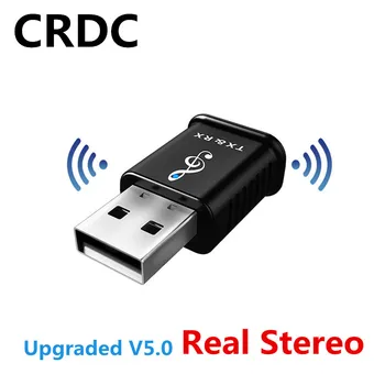 

CRDC Bluetooth 5.0 Audio Receiver Transmitter 3.5mm AUX Stereo Music Car Wireless Speaker Headphone Receiver USB Adapter