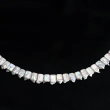 Натуральный белый прямоугольник пресноводный жемчуг 11*13 мм для изготовления ювелирных изделий 15 дюймов DIY ожерелье браслет