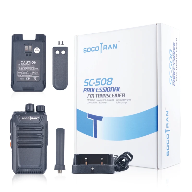 2 pçslote SOCOTRAN SC 508 mini walkie