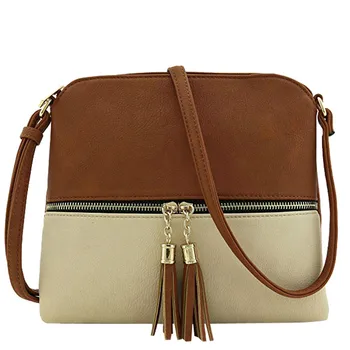 

Women Bag Leather Tassel Crossbody Hit Color Shoulder Messenger bolso mujer sac a main femme de marque soldes ladies hand bags