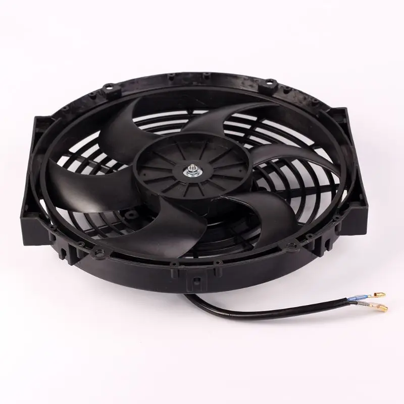 

1 Pc 10inch 12inch 14inch Universal Vehicle Car Radiator Fan Slim Push Pull Electric Engine Cooling Fan 12V Auto Car Accessories