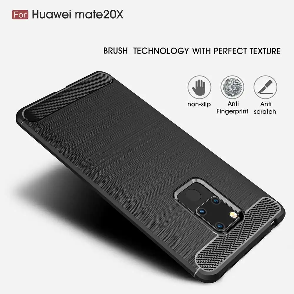 Чехол из углеродного волокна для Huawei Mate 20 Lite Pro защитный чехол 20X X роскошный