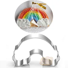 1 шт. красочные радужные металлические Формочки форма для хлеба помадка торт украшения инструмент кортанты galletas Жаростойкие формы для выпечки печенья DIY