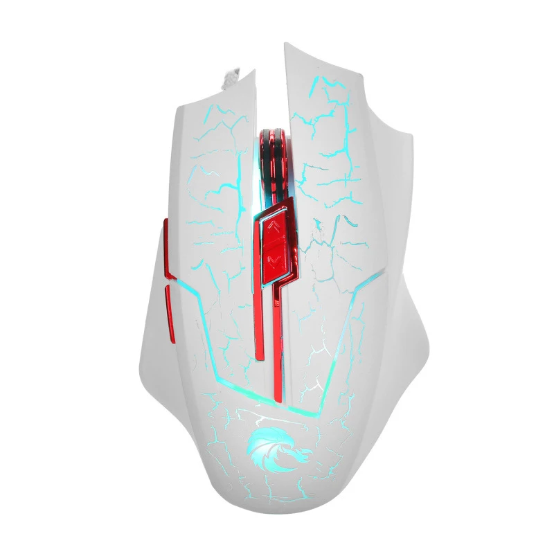 

Professional Wired Gaming Mouse 6 Button 5500 DPI LED Optical USB Computer Mouse Gamer Mice Game Mouse For Computer Black White