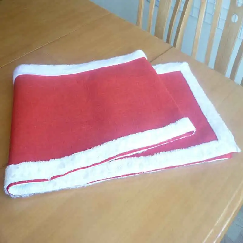 

Christmas Table Runner 238X40CM Mat Christmas Decorations tablecloth Flags for Party Dinner Table Home Decoration Red Color New