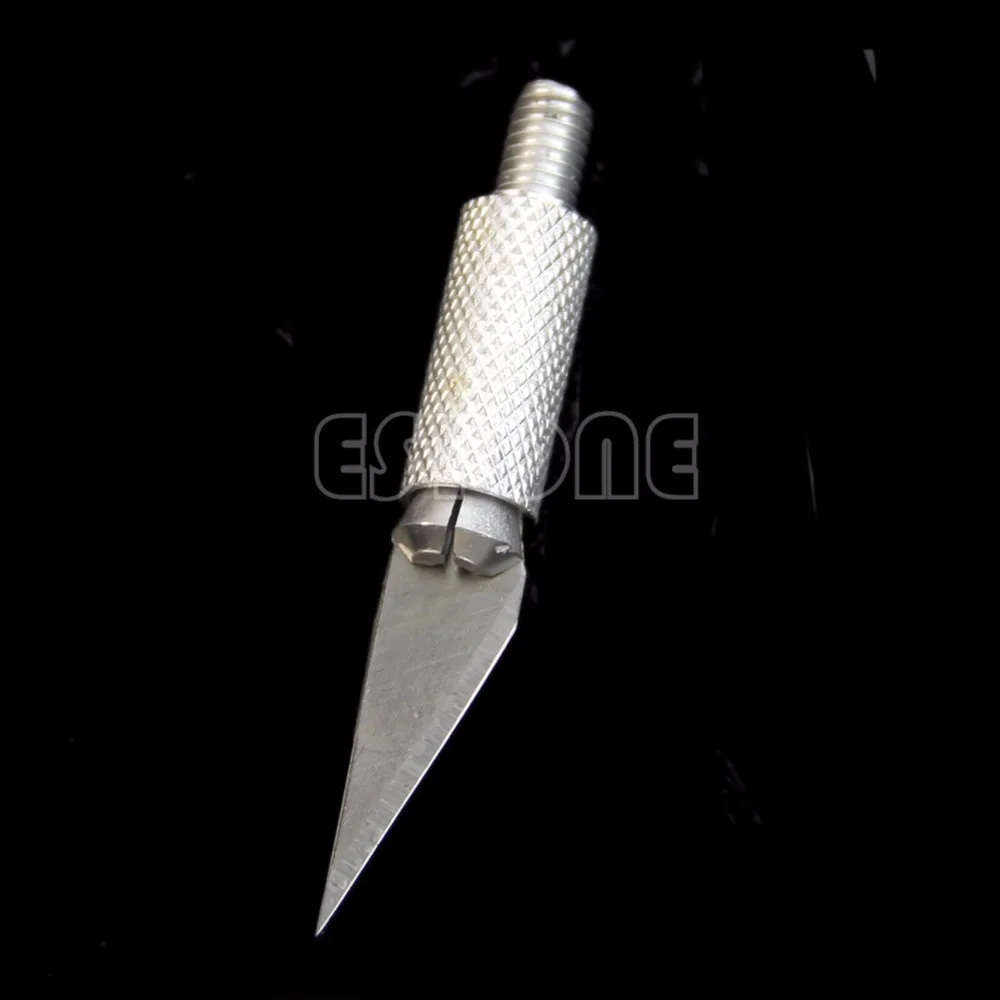 Металлическая ручка хобби Резак Ремесло ручка нож телефон инструмент для ремонта+ 5 шт. лезвия Ножи