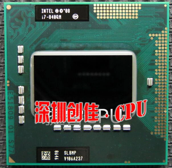الأصلي إنتل معالج cpu محمول إنتل i7-840qm slbmp i7 840qm 1.86 جرام-3.2 جرام/8 متر HM57 QM57 شرائح 820qm 920xm