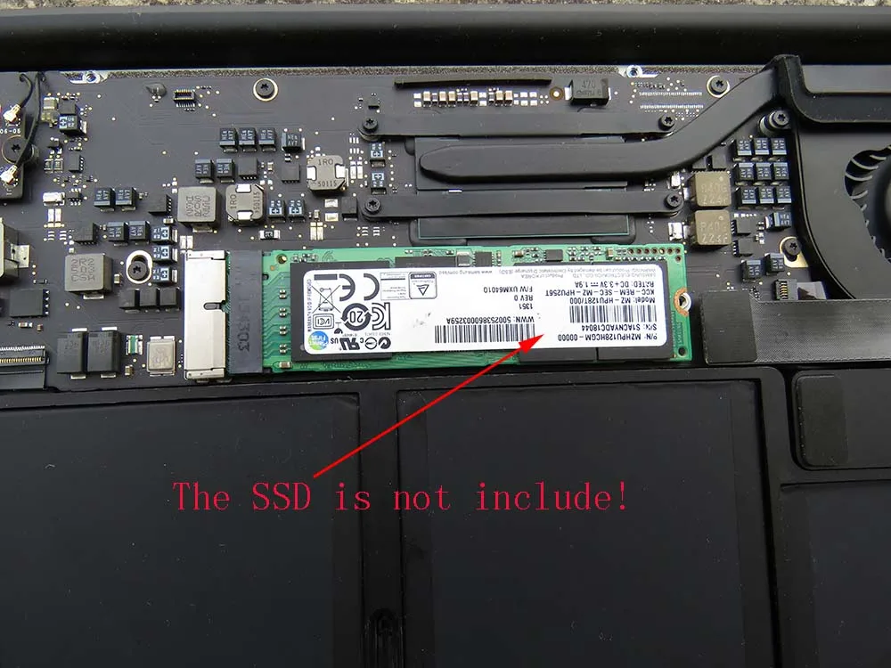 Адаптер PCIE для M2 SSD M2 NVMe и AHCI M.2 NGFF PCIe SSD для late 2013 MacBook Air A1398 A1465 A1466 M.2 адаптер