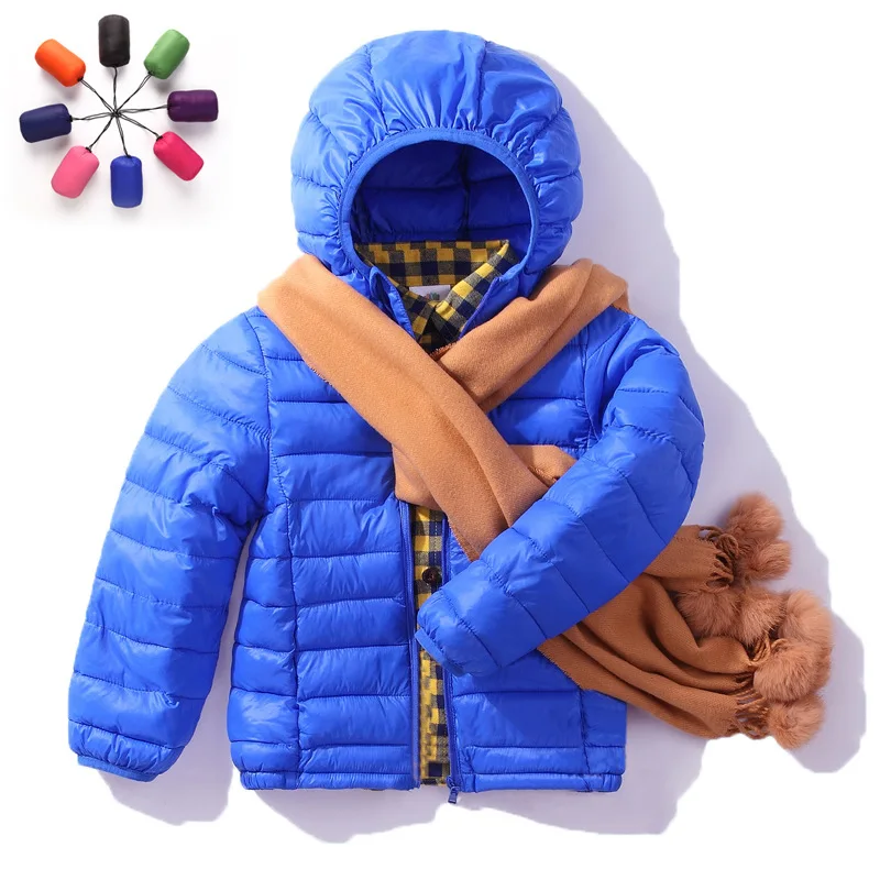 Children Winter Cotton Padded Jackets 2018 Kids Hooded Parkas Warm Coats For Boys &amp Girls 3-12 Years 10 Color With Clothes Bag | Детская
