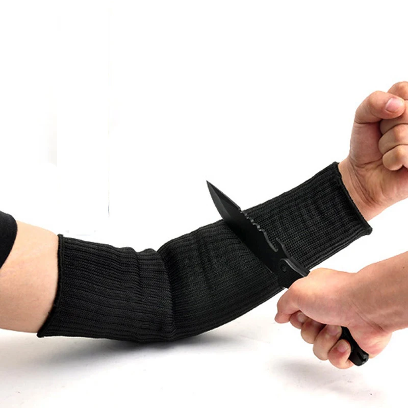 Ударопрочные жилет анти-порезные рабочие перчатки Stabproof Arm Sleeve Открытый безопасности самообороны Вольфрамовая сталь Iiner пластины тактические