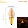 GANRILAND E14 LED Dimmable Ampoule E12 E14 220 V 0.5 W 1 W 2 W lampe à LED LED Filament Lustre de Lumière de Nuit LED Edison Ampoules C7 T20 T22 ► Photo 2/6