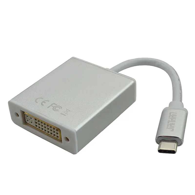 

JianHan Type C USB-C USB 3.1 Adapter Male to Female DVI 10Gbps Adapter Slim Cable Converter For HD HDTV For MacBook Tablet Phone