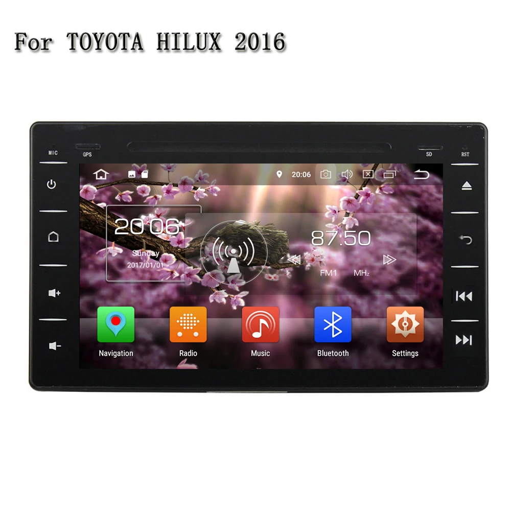 

8'' RAM 4G 2 Din Android 8.0 Car DVD Player Multimedia System For Toyota HILUX 2016 With GPS Radio Stereo Sound Touch Screen