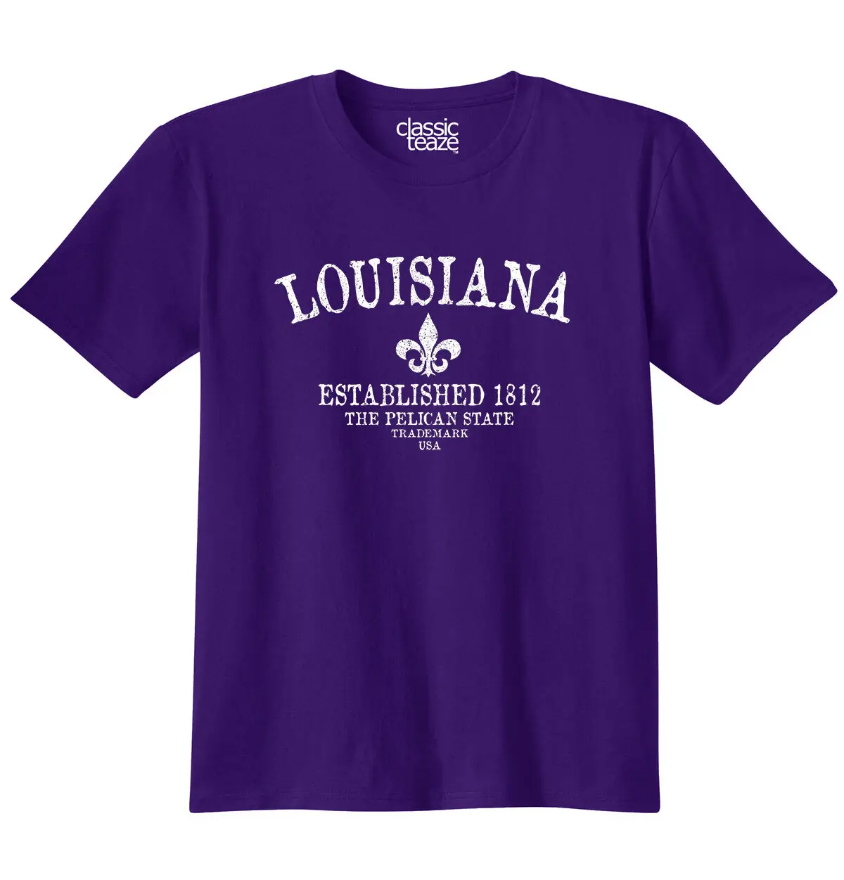 Louisiana State Trademark сувенирный подарок место назначения футболка Летняя мужская модная футболка, удобная футболка