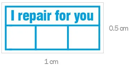 50000 шт/Партия 1x0,5 см я Ремонт для вас гарантийный Знак наклейки гарантийная пломба, пункт № V26