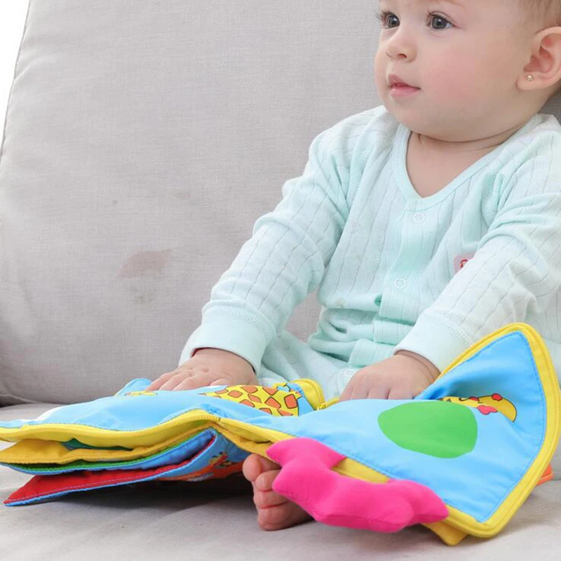 Soft Cloth Book Baby Toy Educational Reading Book Life Operational Ability Development Rustle Sound Infant Educational Baby Toys