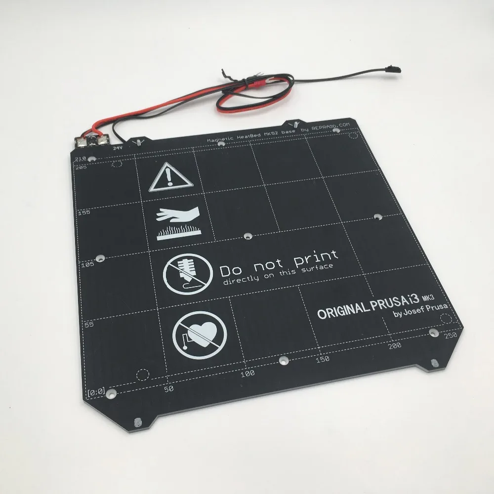 Запчасти для 3D принтера Clone I3 Mk3 принтер с подогревом Магнитный Mk52 Heatbed 24V/12V в