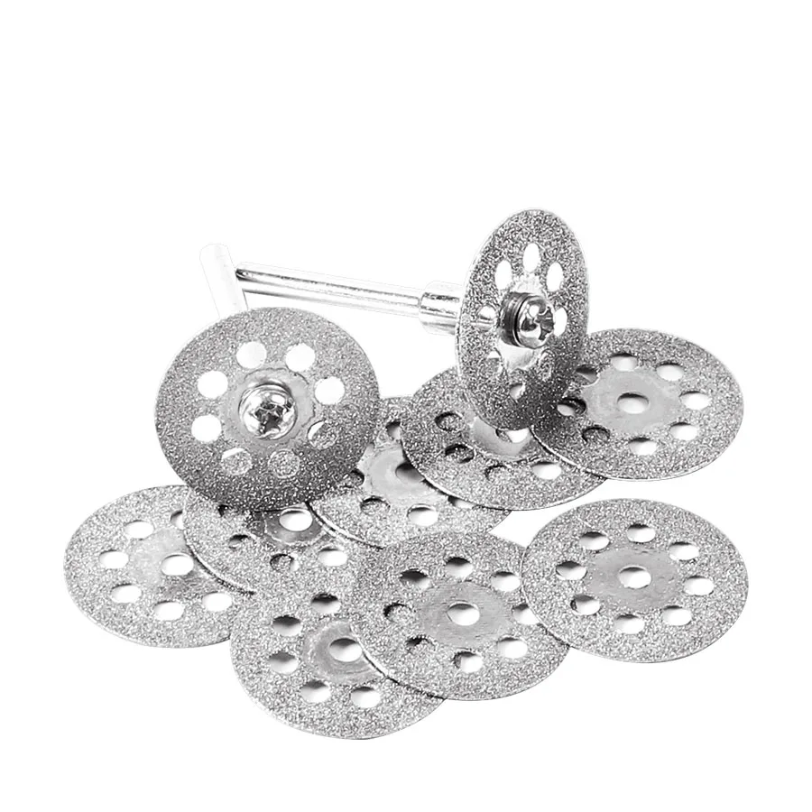 HILDA-10pcs-set-22mm-Mini-Saw-Blade-Silver-Cutting-Discs-with-2X-Connecting-Shank-for-Dremel (1)