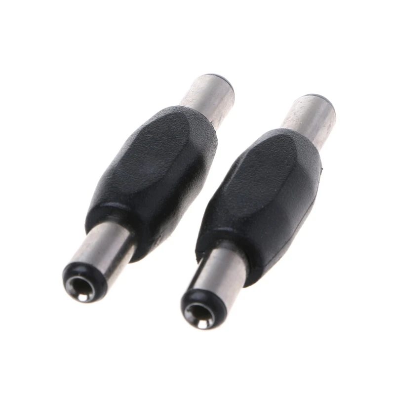 

5pcs Male To Male DC Power Plug Panel Mounting Connector Adaptor 5.5mmx2.1mm New Drop ShiP