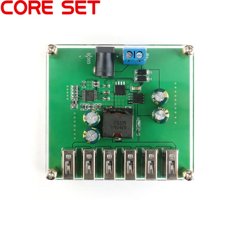 6USB DC понижающий стабилизатор напряжения Мощность преобразователя постоянного