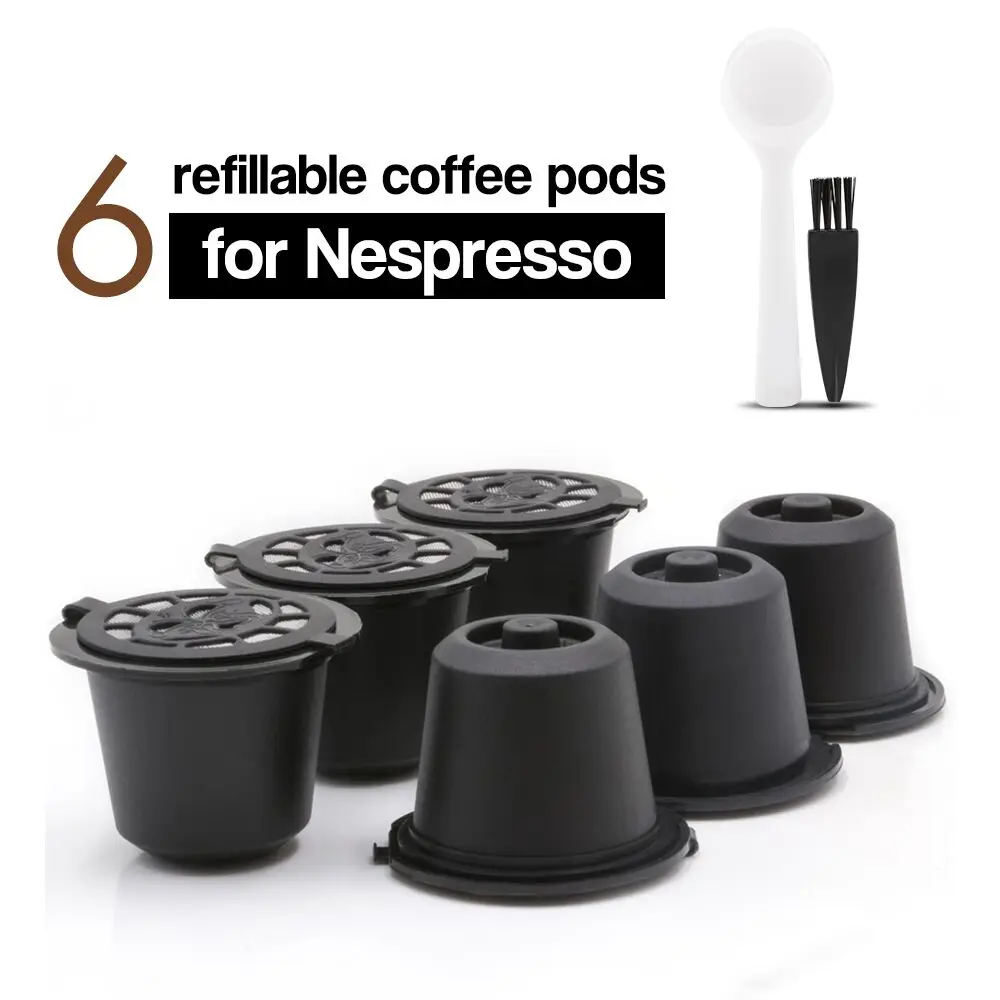 6pcs/pack Refillable Reusable Coffee Capsule For Nespresso Machine Coffee Filter Compatible Nespresso Manxhine Basket 3 Color 6pcs/pack Refillable Reusable Coffee Capsule For Nespresso Machine Coffee Filter Compatible Nespresso Manxhine Basket 3 Color